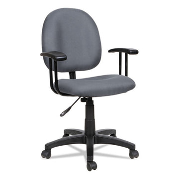 Alera® Alera Essentia Series Swivel Task Chair With Adjustable Arms, Supports Up To 275 Lb, 17.71" To 22.44" Seat Height, Black freeshipping - TVN Wholesale